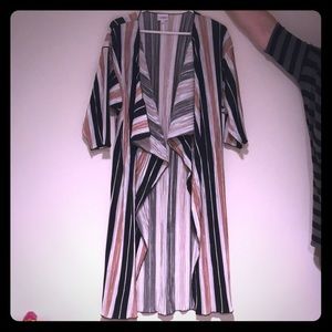 Pleated stripped Lularoe Shirley NWT